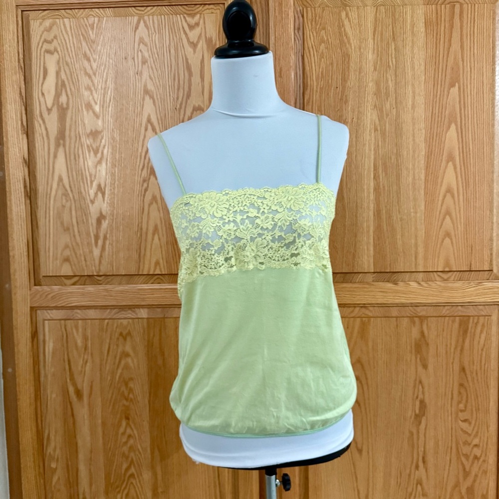 Vintage 90s Mey Cotton & Lace Camisole Tank EU40